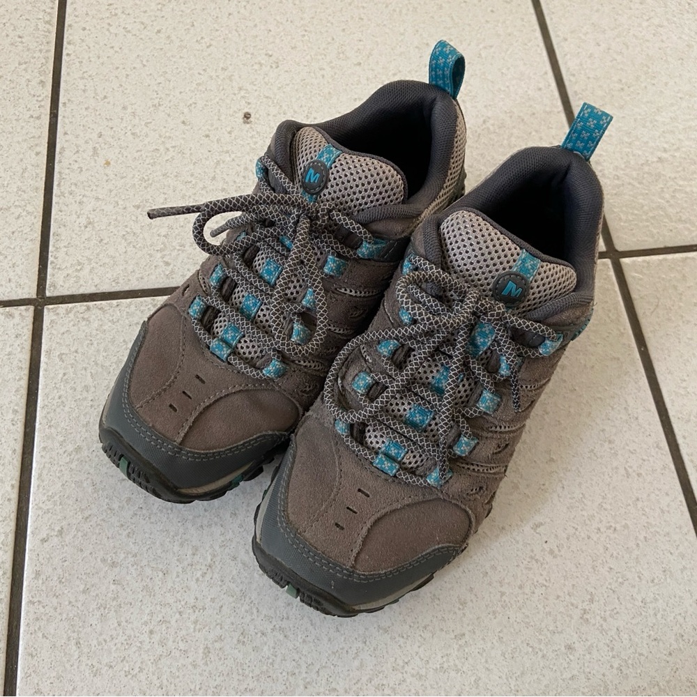 Merrell Crosslander 2 Hiking Shoes - women’s size 6 - charcoal capri gray blue